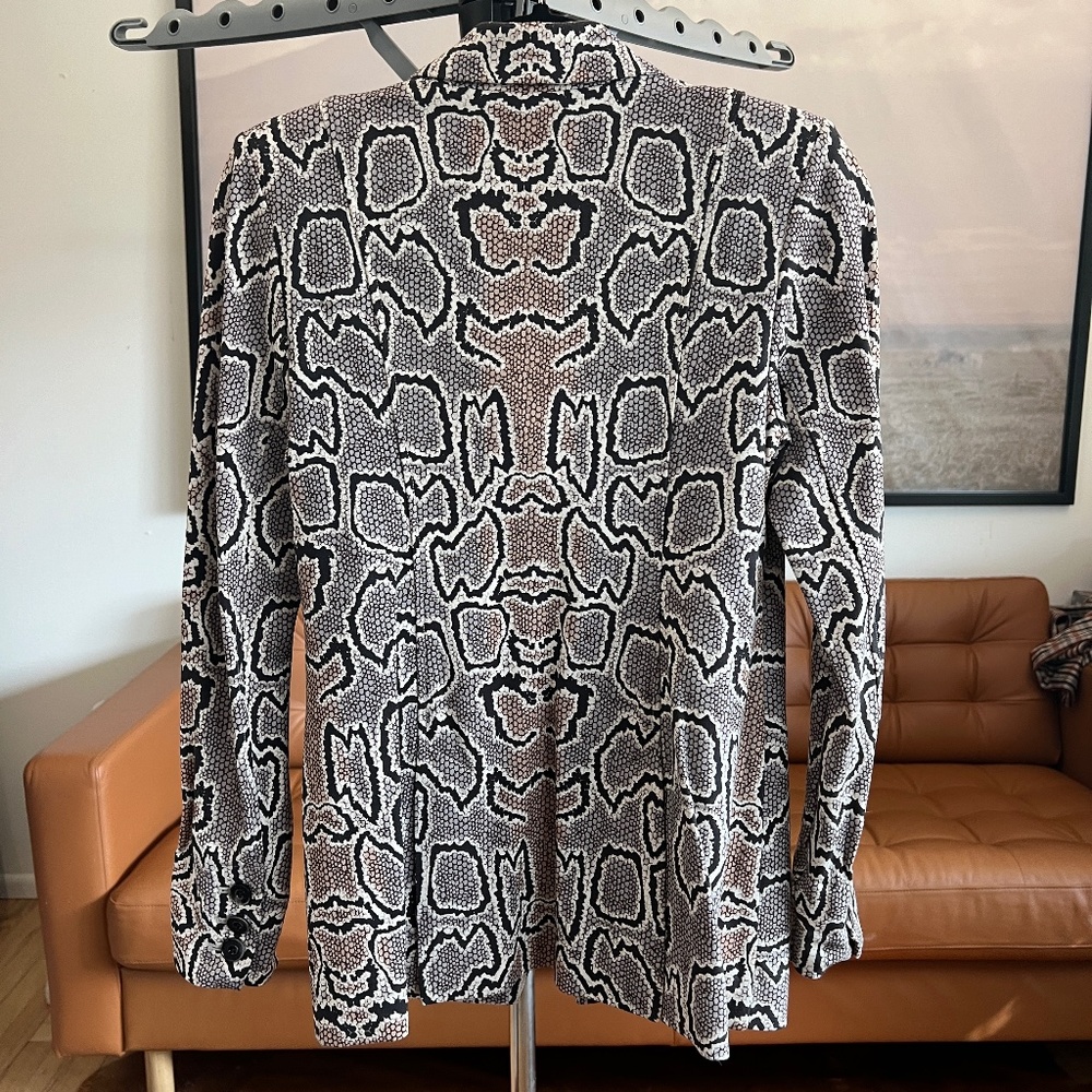 Cabi | Python Print Double-Breasted Blazer - image 4